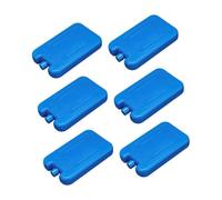 KiBcsLic 6 Pièces Bloc de Froid Pack Glace Réutilisable Élément Refroidisseur Léger Compact Grande Efficacité pour La Conservation Aliments s Campin, Bleu 300ml