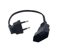 KiBcsLic Adaptateur Coudé Européen à 90 Degrés (fiche de 0,4 Mm) vers Prise Européenne.