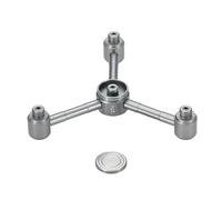 KiBcsLic Adaptateur de Réservoir de Multifonction pour Lampe Vapeur Extérieure et Réchaud de Camping Conversion Rapide de Canister pour Barbecue Pique-niqu, Gris