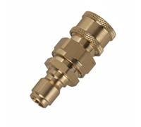 KiBcsLic Adaptateur de Tuyau de Lavage Auto Raccord Réducteur 3/8 à 1/4 Connecteur Rapide pour Nettoyeur Haute Pression Corps, Adaptateur 3/8" Grand Mâle Vers 1/4" Petite Femelle Laiton