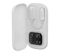 KiBcsLic Alarme D'énurésie Nocturne, Dispositif D'alarme avec Minuterie, Sans Fil, Par USB, Récepteur avec écran et Alarme de Rappel pour, Blanc