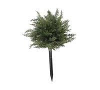 KiBcsLic Arbre de Noël Artificiel avec Piquet de Sol, Sapin Artificiel avec Buissons, Décoration Festive Extérieure Résistante aux Intempéries, Plante Fausse pour Balcon, Jardin, Style 2