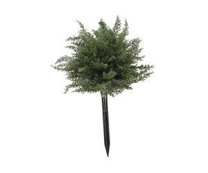 KiBcsLic Arbre de Noël Artificiel avec Piquet de Sol, Sapin Artificiel avec Buissons, Décoration Festive Extérieure Résistante aux Intempéries, Plante Fausse pour Balcon, Jardin, Style 2
