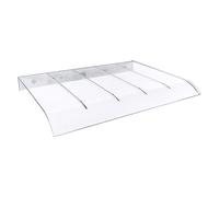 KiBcsLic Auvent de Porte D'entrée, Auvent de Fenêtre Extérieur, Abri de Fenêtre, Auvent de Porte Transparent, Auvent de Terrasse, Pergola pour Jardin, Lumi, 50x50cm LXL