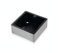 KiBcsLic Base d'Interrupteur Murale Boîtier 86 Type Boîte Murale Apparente Support de Câblage Acier Inoxydable Brossé Finition Propre et Adaptée aux, Boîte De 86 86 40MM Avec Orifice D Entrée De 20MM