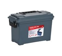 KiBcsLic Boîte de Rangement Coffret Outils Mallette Protection Antichocs Tapered en PP Empilable avec Serrure Portable Étanche Convenant aux Chasseurs, 29.3 Cm X 12.9 Cm X