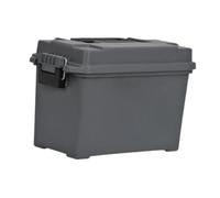 KiBcsLic Boîte de Rangement Coffret Outils Mallette Protection Antichocs Tapered en PP Empilable avec Serrure Portable Étanche Convenant aux Chasseurs, 34.8 Cm X 18 Cm X