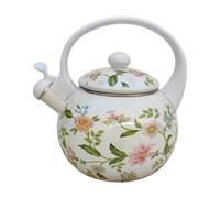 KiBcsLic Bouilloire En émail avec Couvercle, Grande Capacité, étanche, Cafetière.