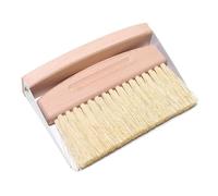 KiBcsLic Brosse de Nettoyage Table Balayette Ensemble Balai Mini Ramasse-miettes Bois Adapté pour Petits Débris Claviers Ateliers Artisanat Salon, poils de sisal blanc