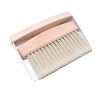 KiBcsLic Brosse de Nettoyage Table Balayette Ensemble Balai Mini Ramasse-miettes Bois Adapté pour Petits Débris Claviers Ateliers Artisanat Salon, poils en nylon blanc