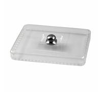 KiBcsLic Cloche avec Bouton En Métal Stable Couvercle Présentation Empilable Couvre-Plat pour Professionnels, Boulangerie, Restaurant
