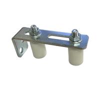 KiBcsLic de Guidage pour Portails Coulissants - Support de Poteau, Accessoires, Doubles Galets Polyvalents En Nylon, Blanc