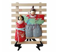 KiBcsLic Decorative Display Plate Plateau Décoratif Ornement Figurine Table Bois Sculpture Princesse Arrangement Harmonieux Effet Décoratif Focal Adapté aux, Prince Et Princesse sur Support en Bois
