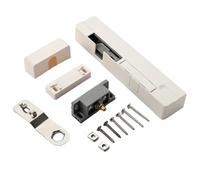 KiBcsLic Door Damper Amortisseur Automatique de Porte Ferme-porte Dispositif Silencieux Protégeant Serrures Alliage Zinc Accessoires Vis Inclus pour Famille En, R Blanc