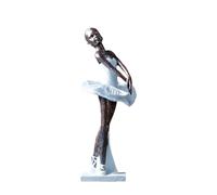 KiBcsLic Figurine Danseuse Classique Statue Danseuse Ornement Ballet Fille Statuette Résine Sculpture Moderne Table Décoration Élégante Adaptée pour Bureau, Style D