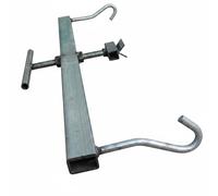 KiBcsLic Fixateur d'Arceau de Serre Outil de Réparation de Tube Pince de Serrage Collier de Maintien Ajustable Acier avec Crochets Prise Stable Finition, Allongé