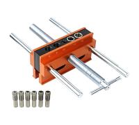 KiBcsLic Gabarit de Perçage Autocentrant pour Perçage Droit avec 6 Douilles de Perçage et Positionneur de Guide de Perçage, Étendu