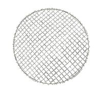KiBcsLic Grille de Barbecue INOX Grillage Rond Grillage Réutilisable Nettoyage Aisé Accessoire Léger Portable Adaptée pour Camping Loisirs en Extér, 28 cm