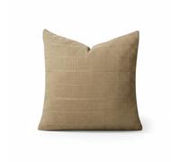 KiBcsLic Housse de Coussin en Lin Taie Couvre-Oreiller Coussinet Polyester à Effet Lin Carreaux Sobres Touche Chaleureuse pour Mélange avec Neutres Convient au, Vert, 45 45cm