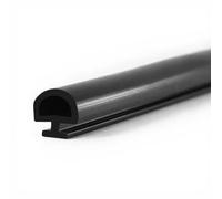 KiBcsLic Joint de Porte Isolant Phonique en Aluminium et Silicone | Bande d'Étanchéité Anti-Poussière et Anti-Eau, Calfeutrage pour Portes et Ouvertures, Noir, Largeur de Base 5mm