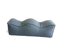 KiBcsLic Leg Pillow Oreiller Repose-jambe Coussin Soutien Genou Mousse Mémoire Housse Lavable Fermeture Éclair Convient pour Varices, bleu