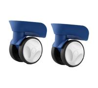 KiBcsLic Lot de 2 roulettes de Rechange pour valises, réparation, Chariot, Valise de, Facile à Installer, Accessoire de Valise, Remplacement des, Bleu