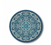 KiBcsLic Lot de 3 Sets de Table élégants, sous-verres Antidérapants et Décoratifs Ronds à Motif Mandala, Parfaits pour, Restaurant Ou Bureau, 2 pièces