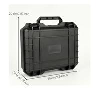 KiBcsLic Mallette à Outils avec Poignée Robuste Mallette Protection Compacte Coffret à Outils pour Professionnels, Déplacement