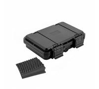 KiBcsLic Mallette à Outils Étanche IP67 Boîte Rigide Coffret Valise Coque Dure Renforcée avec Latches Robustes Trou pour Soupape, JSJM1409 Noir avec Éponge