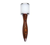 KiBcsLic Marteau de Sculpture Cuir Maillet D'Artisanat Outil de Tamponnage Poignée Lisse Accessoire de Bricolage En Nylon Bois Convient à La Fabrication Loisir, Noir