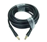 KiBcsLic Nettoyeur Haute Pression Tuyau Flexible Raccord Accessoire avec Gaine Acier Anti-coude Connexion Métal Étanche PE Polyester PVC Adapté au Lavage Auto Allées Sols de Garage Jardins, 20 Mètres