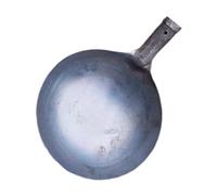KiBcsLic Pelle à Fumier en Métal, Outil de Drainage des Fuites, Pelle à Tamis en Fer, Design Arrondi, Portable et Ergonomique, Idéale pour L'entretien du J, Diamètre 20CM