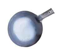 KiBcsLic Pelle à Fumier en Métal, Outil de Drainage des Fuites, Pelle à Tamis en Fer, Design Arrondi, Portable et Ergonomique, Idéale pour L'entretien du J, Diamètre 17cm