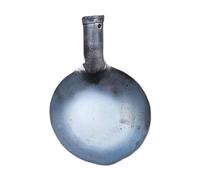 KiBcsLic Pelle à Fumier en Métal, Outil de Drainage des Fuites, Pelle à Tamis en Fer, Design Arrondi, Portable et Ergonomique, Idéale pour L'entretien du J, diamètre 13cm