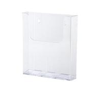 KiBcsLic Présentoir à Documents, Distributeur de Brochures, Porte-dépliants En Acrylique pour Menus, Documents D'accueil, Réunions, Hôtels, sans boîte à cartes