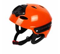 KiBcsLic Que Secrs en Plastique Aéré Que à mi-Coque Protection d'oreilles Intégrée Ajustable Équipement tif pr Pagayeurs, Orange, Demi-Rampe Poulpe