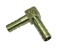 KiBcsLic Raccord Tuyau Coude Pneumatique Laiton Embout Barbé Adaptateur Fonction Réducteur Connexion pour Plomberie et Accessoires Domestiques, A