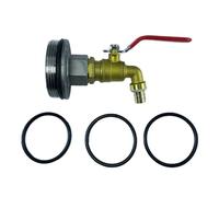 KiBcsLic Robinet de Fût Vanne Tonneau Robinet Bidon Raccord Baril Acier Inoxydable Étanchéité Renforcée Installation Facile Approprié pour Stockage de Liquides, Longueur 10.5 cm