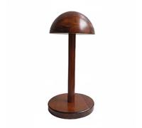 KiBcsLic Support à Chapeau Demi-Sphère Robuste Support de Chapeau En Forme de Dôme Présentation Élégante Présentoir à Chapeaux En Bois pour Boutique , Support De Chapeau Rétro Haut