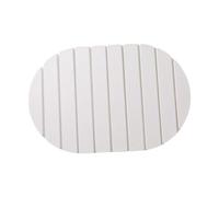 KiBcsLic Tapis égouttoir Isolant, Grand Tapis Ovale à Haute Absorption pour Plans de Travail, Casseroles et Café. , Blanc