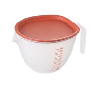 KiBcsLic Tasse à Mesurer Bol de Cuisine avec Couvercle Étanche Échelle Visible Poignée Confortable Idéal pour Battre Œufs Mélanger Pâte Égoutter Fruits Adapté