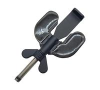 KiBcsLic Verrou de Porte Portable Serrure Mobile Blocage Privatif Anti Dispositif Verrouillage Acier Inox Compact Stockage Facile Adapté Aux Étudiants, Noir