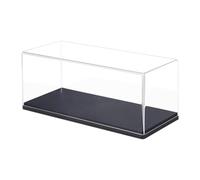 KiBcsLic Vitrine de Présentation de Voiture Miniature En Acrylique, Boîte de Rangement Anti-poussière avec Couvercle à Charnière pour Collectionneurs, Salon, L