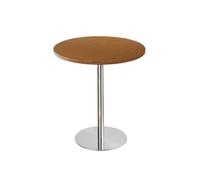 KIBONCY Ensemble De Table À Manger du Milieu du Siècle, Rondes Et Carrées, en Bois, for Bistrot, Café, avec 4 Chaises, Cadre en Métal, Meubles De Cuisine, Combo for Dessert, Salon De Thé(G50CM)