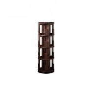 KIBONCY Étagère à Livres tournante en Bois, Organisateur de Rangement sur Pied, bibliothèque rotative 360 °, Grande étagère for la Maison et Le Bureau(1.3m)