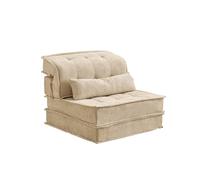 KIBONCY Modular Floor Sofa Chair, Convertible Chenille Couch with Pillow Multifunctional, for Living Room(B)