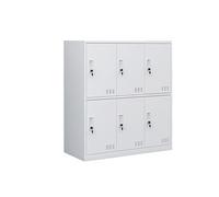 KIBONCY Unité De Rangement en Métal De Bloc De Couleur Neutre, Organisateur Ventilé Verrouillable Durable for La Buanderie À Domicile Et Le Stockage(Style2,6-100 * 90 * 40)
