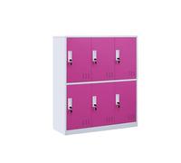 KIBONCY Unité De Rangement en Métal De Bloc De Couleur Neutre, Organisateur Ventilé Verrouillable Durable for La Buanderie À Domicile Et Le Stockage(Style5,6-100 * 90 * 40)