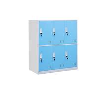 KIBONCY Unité De Rangement en Métal De Bloc De Couleur Neutre, Organisateur Ventilé Verrouillable Durable for La Buanderie À Domicile Et Le Stockage(Style4,6-100 * 90 * 40)
