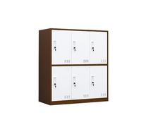 KIBONCY Unité De Rangement en Métal De Bloc De Couleur Neutre, Organisateur Ventilé Verrouillable Durable for La Buanderie À Domicile Et Le Stockage(Style6,6-100 * 90 * 40)
